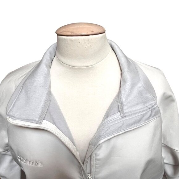 Columbia Herald Square‎ Womens XL White Full-Zip Jacket Lightweight Fleece - Picture 2 of 9